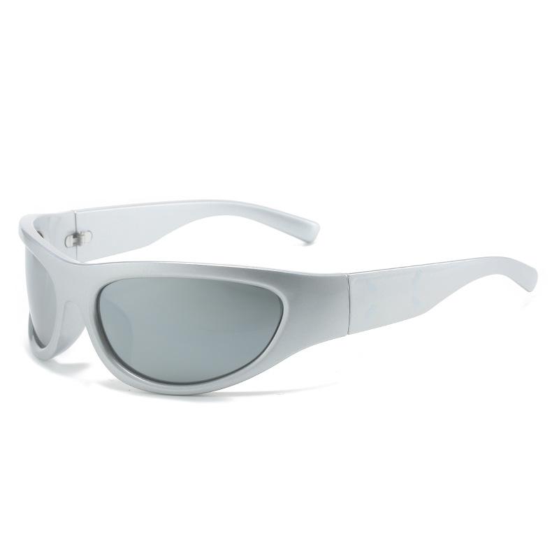 Neue Zukunftstechnologie Sense Sonnenbrille Konkave Form Foto Sport Sonnenbrille Welle Y2K Spice Girl Reitsonnenbrille