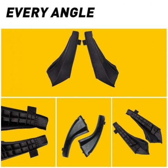 For RAV4 Toyota 2013-2018 Black Pair Front Wiper Side Cowl Extension Cover Trim
