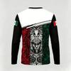 T-shirt à manches longues imprimé thème Mexique Mode Décontracté Motif Drapeau Mexicain Streetwear Homme Sport Extérieur Respirant Hauts