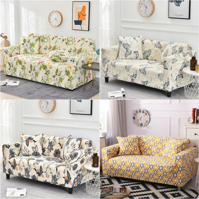 Floral Printed Sofa Cover Stretch Spandex Couch Covers Non Slip Removable Sofa Slipcover For Living Room Furniture