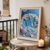 Pearl DIY Shell Bed Art Kits 15.7x19.6inch Gem Art Pearl Painting Kits Without Frame for Adults Gift Idea Home Wall Decor