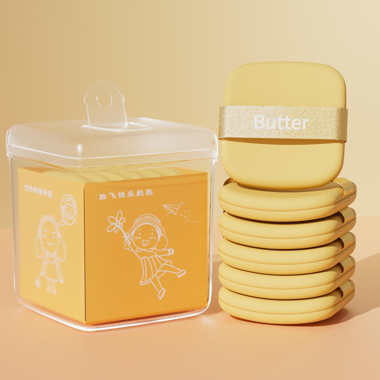 Soft Air Cushion Puff Makeup Blender Sponges Elastic Marshmallow Cosmetic Foundation Powder Set Powder Puff Set Box