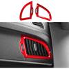 YOUTOOCAR 2PCS Side Air Vent Covers Compatible with Kia Stinger 2018-2023 Accessories (Red)