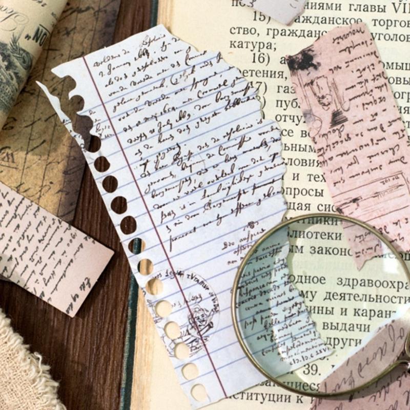 15Sheets Antique Paper Sticker Decorative Scrapbooking Sticker For Notebook Journals Card Making Craft Embellishments