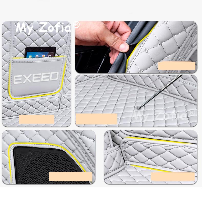 For EXLANTIX ET EXEED STERRA ET 2024 2025 Car Custom Trunk Mats Leather Durable Cargo Liner Boot Carpets Cover Accessories