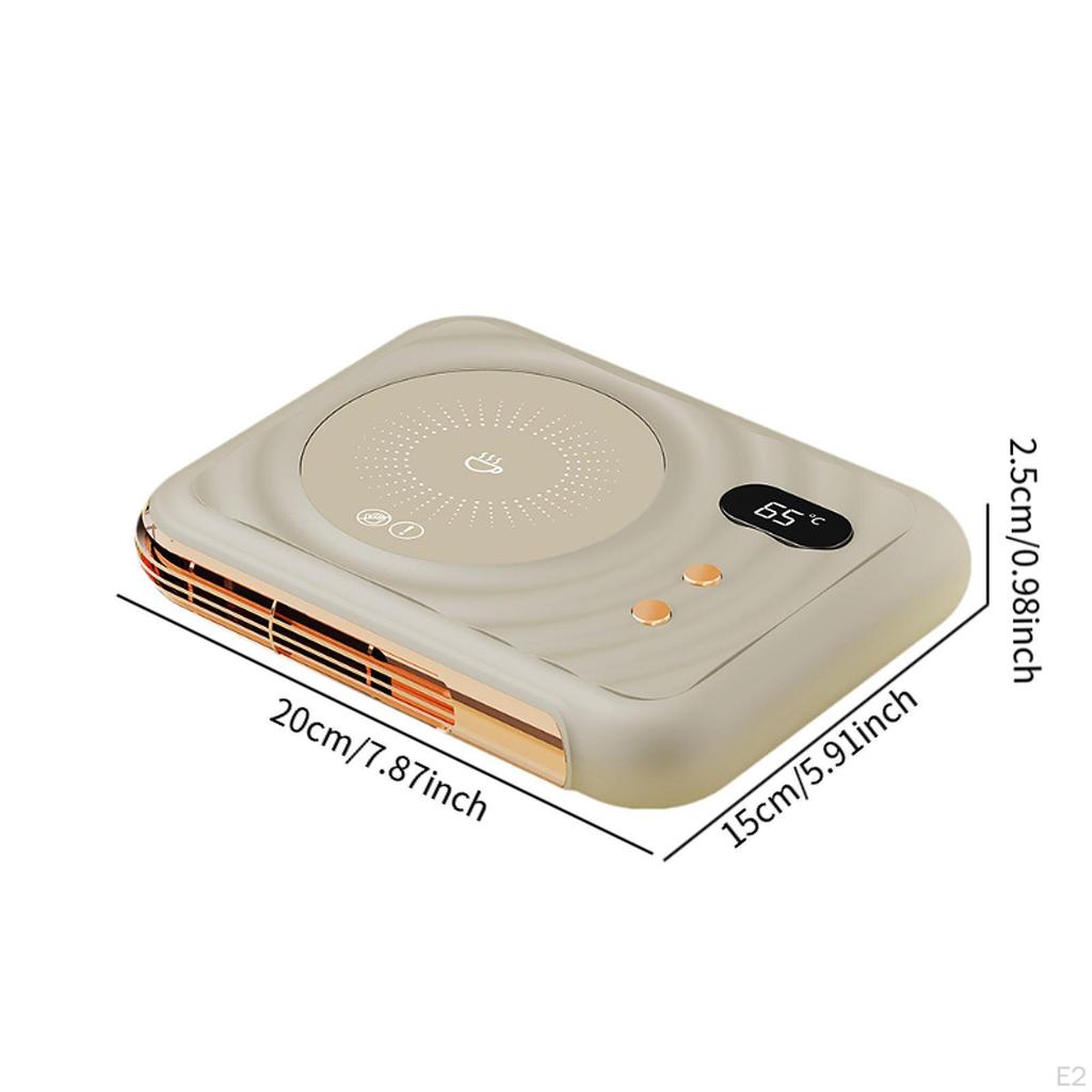 Cup Warmer Tea Water Milk for Chocolate Desk Beige