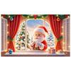 Santa Banner Santa Claus Pattern Xmas Banner Holiday Banner Christmas Tree Pattern For Festive Decoration Winter Party Indoor