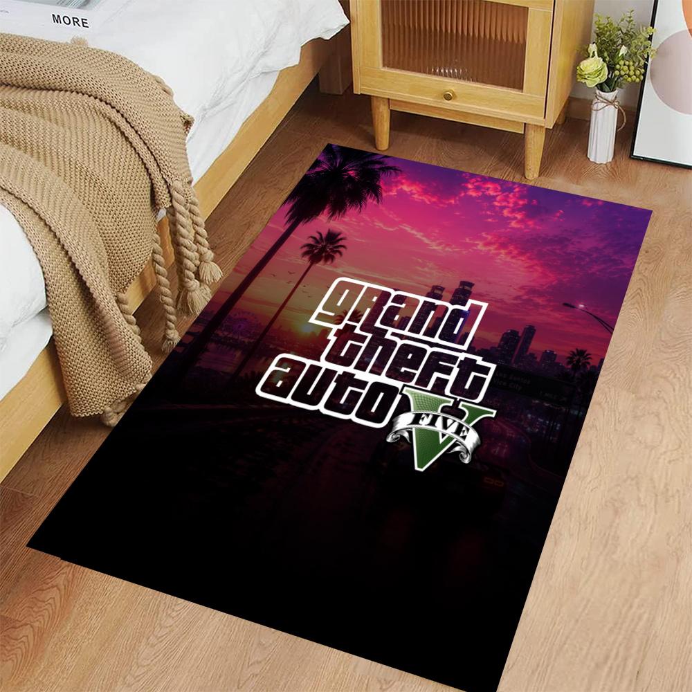 Gta Area Rug Design For Dormitory Living Rooms Balcony Outdoor Antislip Carpet Anime Office Decor Best For Christmas