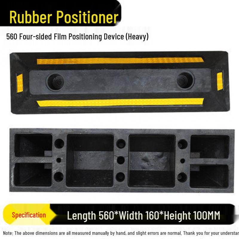 Rubber Wheel Stop: Large Car Reversing Anti-Collision Barrier & Locator
