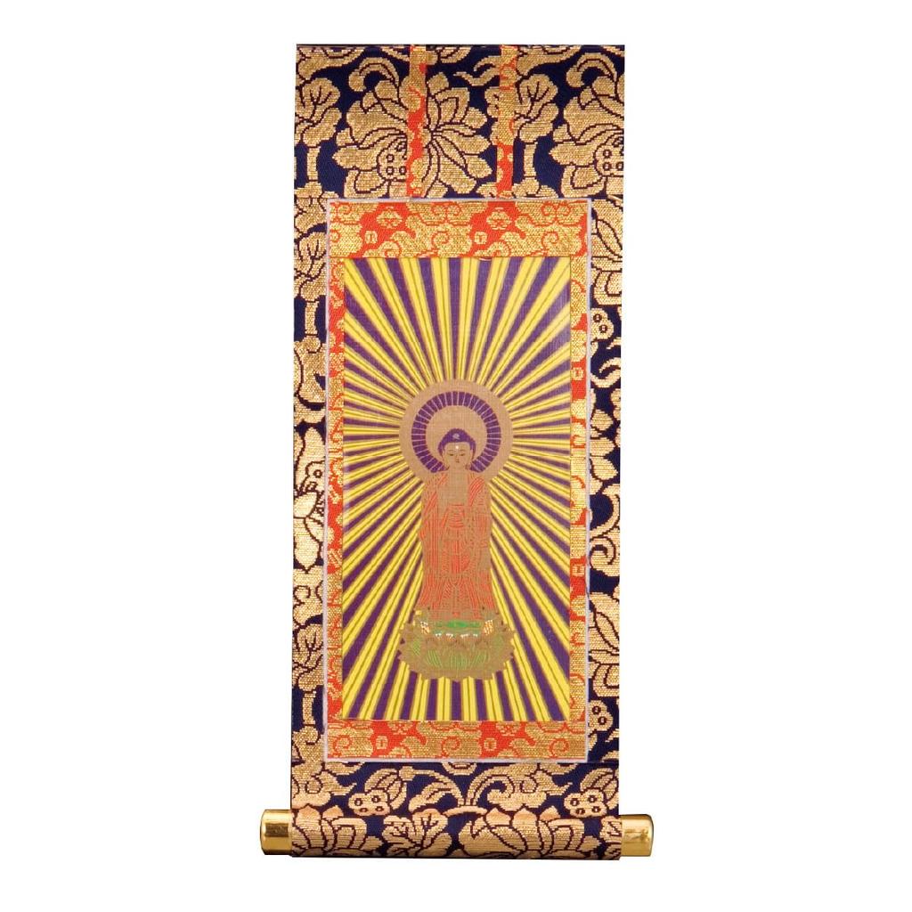 Sunmany Principal Image Hanging Scroll Nishi Amida Shinto Hanging Scroll Mounting Artisan Using Gold Thread Jodo Sect Jodo Shinshu Principal Image