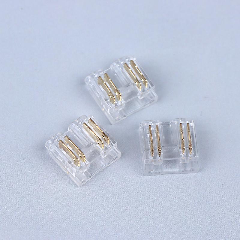 5/10/15Pcs Cob 10Mm 4Pin Cct Led Strip Connector Used For Wireless Gapless Adapter Expansion Cob Strip Connection Accessories