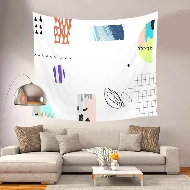 Home Wall Decoration Tapestry Abstract Pattern Hanging Cloth Office Living Room Tapestry