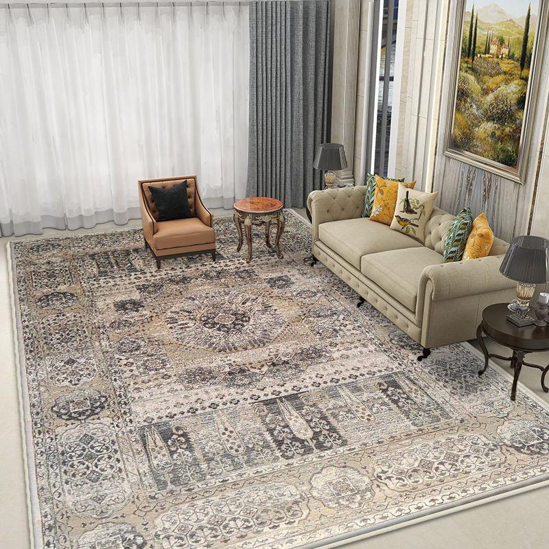 Boho Style Carpet Living Room Antiskid Easy Cleaning Sofa Tables Mat Fluffy Soft Office Lounge Rug Large Area Machine Washable