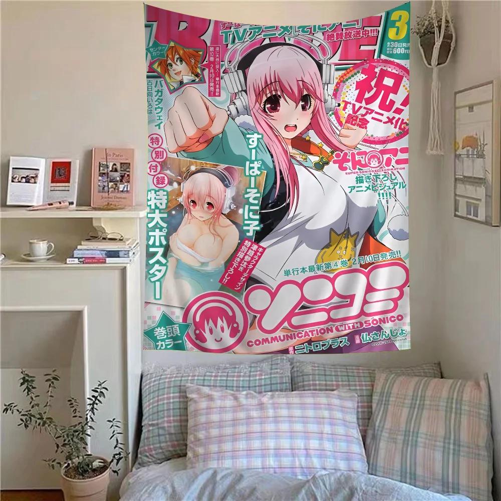 VIKAMA 2026 New Supersonic Manga Tapestry  Classic Anime Wall Hanging  Aesthetic Decor for Living Rooms Bedrooms and Dorms