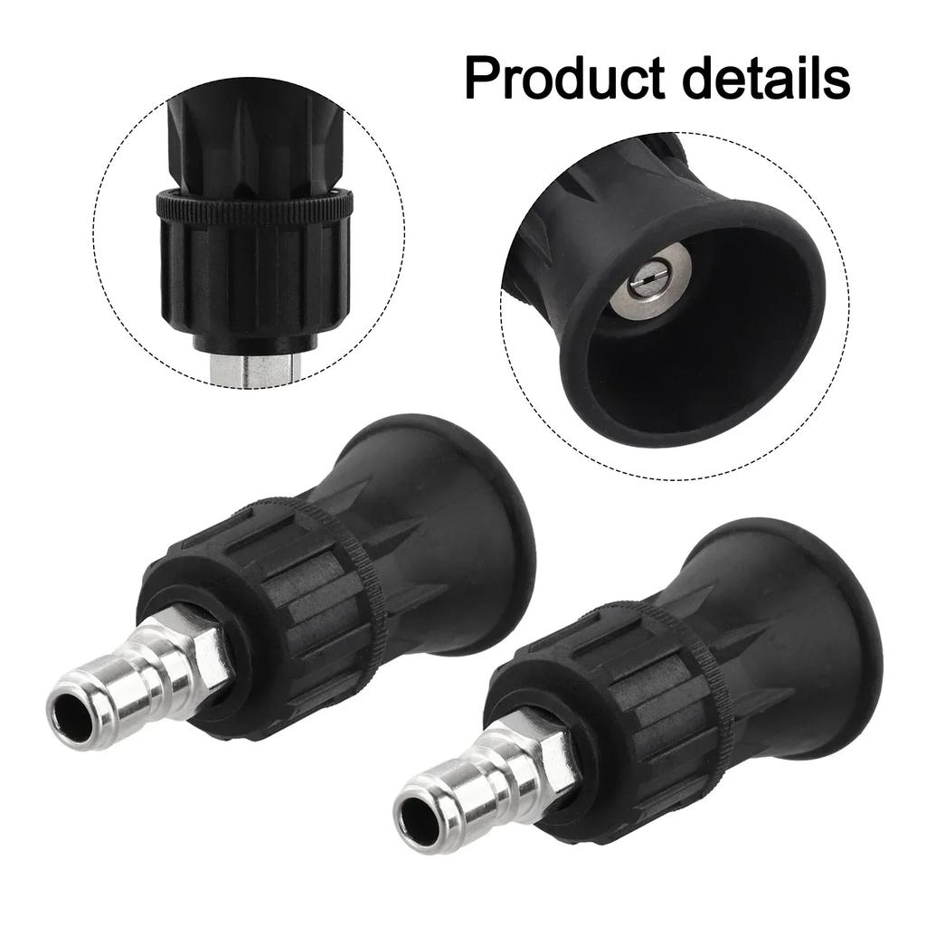 40 Degree Spray Nozzle for Pressure Washer with Rubber Coated Tip To Minimize Splash and Protect Paint Surfaces