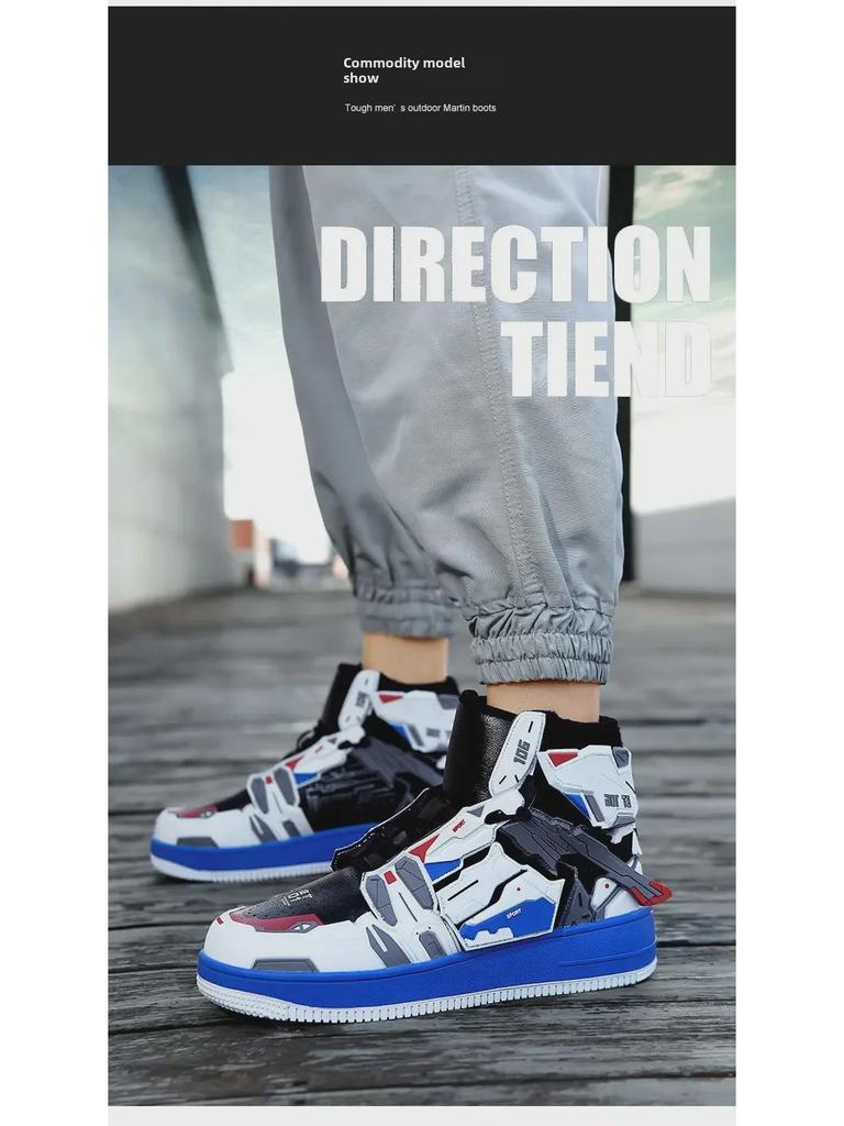 Freedom Gundam Limited Edition High Top Sneakers - Lässige Basketball-Modeschuhe für Herren im Paar-Stil