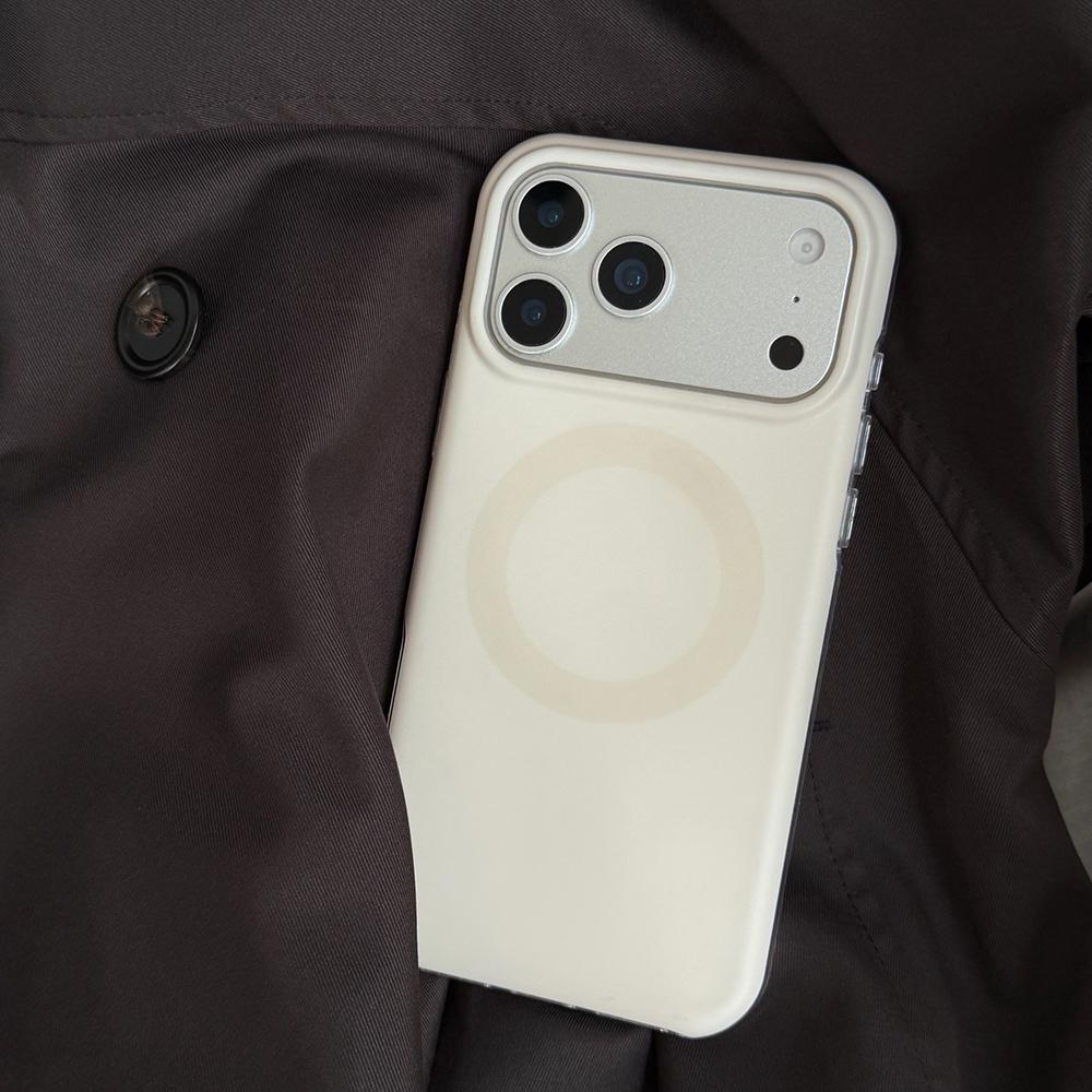 Autumn-Winter Retro Solid Color Magnetic for MagSafe Wireless Charge Case for iPhone 17Air 14 15 16 17 Pro Max Shockproof Cover