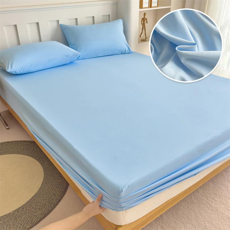 100 % wasserdichter Matratzenbezug, Spannbettlaken mit elastischem Band, rutschfester Matratzenschoner für Einzel-, Doppel-, Queen- und King-Size-Betten