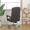 Computer Office Swivel Chair Covers with Zipper Stretch Anti-slip Rotating Armchair Case Desk Task Seat Slipcover Protector L