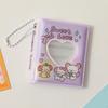 Small Card Storage Album Pendant Love Hollow Mini Photo Album Mini Album Photocard Holder Decorative PVC Cartoon Collect Book