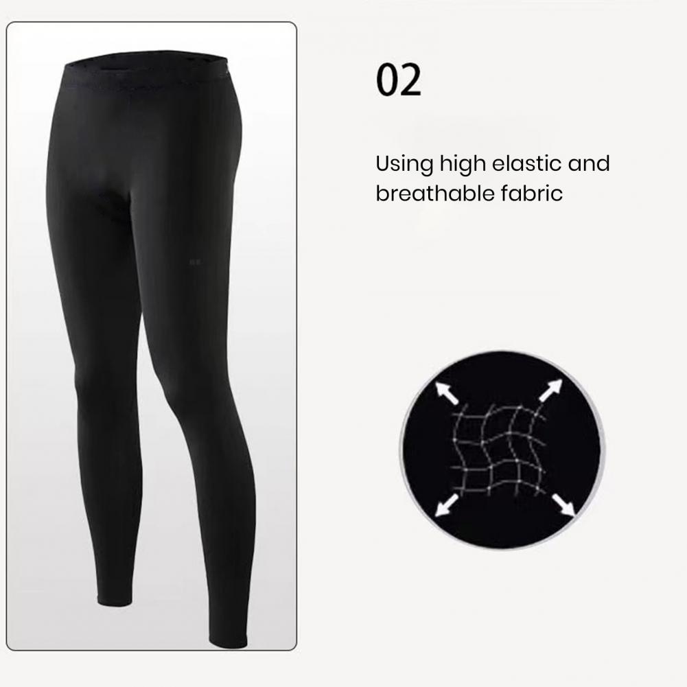 Kalhoty s vysokým pasem Pánské zateplené kalhoty s vysokou elasticitou a hřejivým měkkým plyšem Pevné šití Délka kotníku Design pro zimní pyžamo