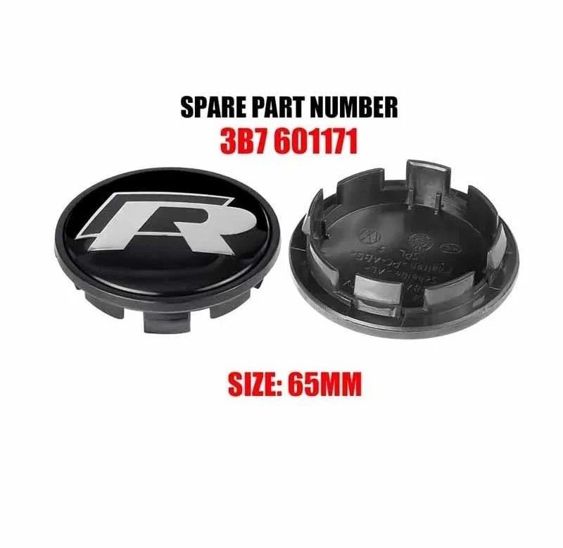 For VW For Volkswagen VW R/GTI Wheel Cap Golf 4/Polo/Beetle Modified Wheel Cap with Badge Fashion Wheel Cap Advanced Automotiv