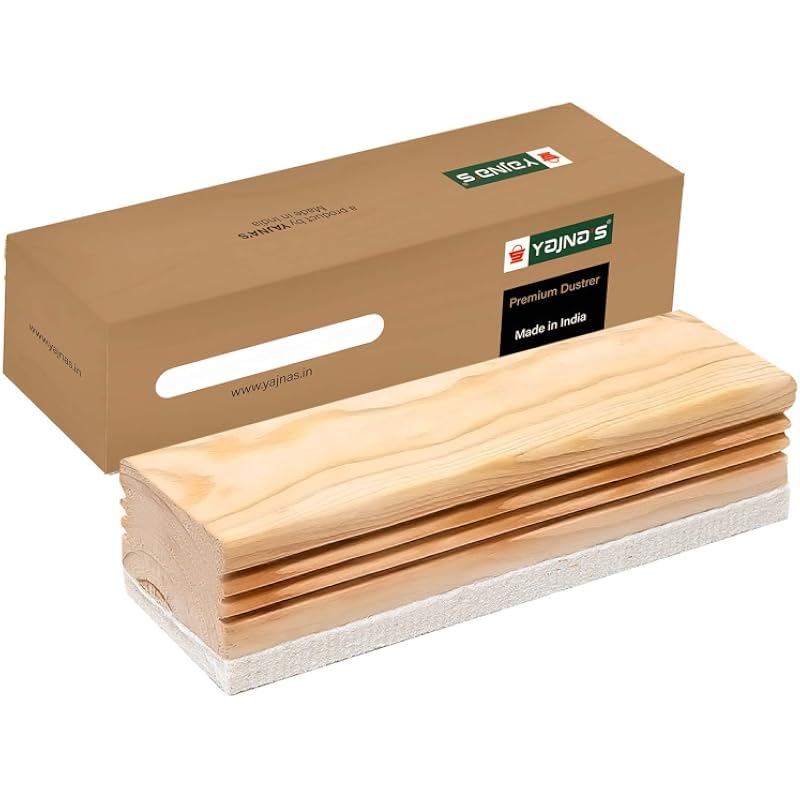 YAJNAS Non Magnetic 1.5X2 feet Double Sided White Board and Chalk Board, One Side White Marker and Reverse Side Chalk Bo