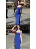 Women's Summer Sleeveless High-Waist Slim Fit Spaghetti Strap Maxi Dress