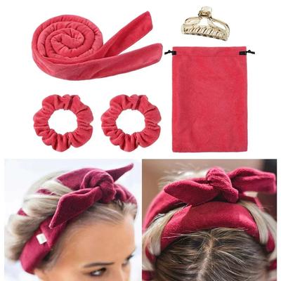 Fascia per bigodini senza calore Bigodini per capelli senza calore Nastro Bigodini pigri Rulli per capelli in seta Riccioli Fascia morbida per dormire Strumenti per lo styling dei capelli