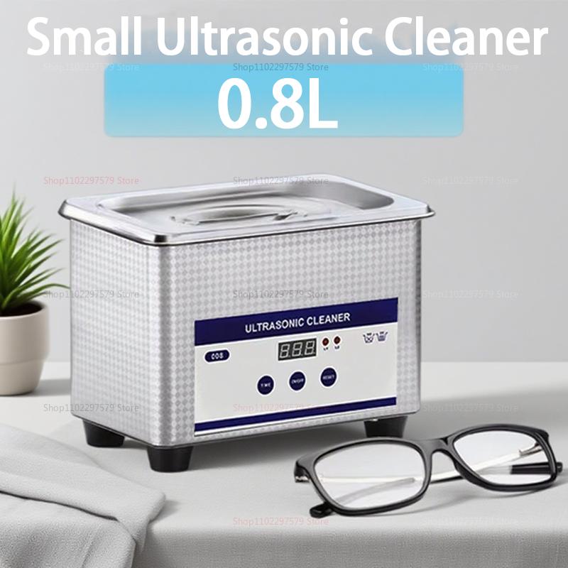 Máquina Limpadora Ultrassônica de Óculos Joias Relógios Próteses Dentárias Vibração de Alta Frequência Banho de Limpeza Ultrassônica para Relógios Joias