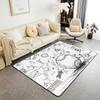 Erosebridal Baseball Area Rug 3x5, Ball Sports Rectangular Carpet for Living Room Bedroom, Vintage Laces Games Printed Kids Girls Washable I
