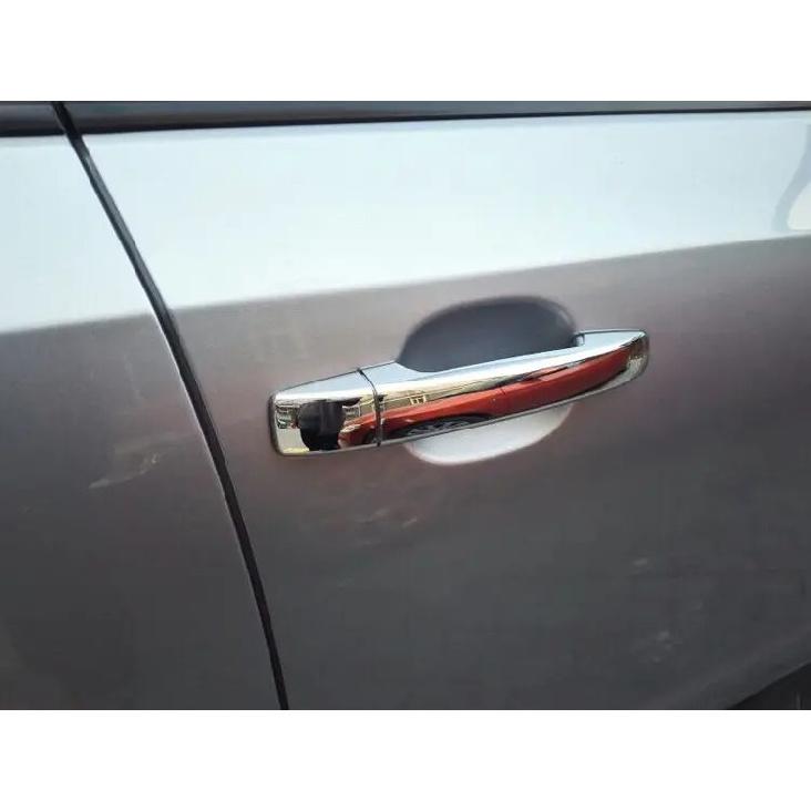 For Subaru Forester SH 2008 2009 2010 2011 2012 ABS Chrome Carbon Black Car Door Handle Cover Trims Car Styling Accessories