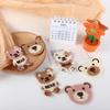 Cute Bag DIY Animal Bear Cartoon Appliques Embroidery Stickers Badge Patch