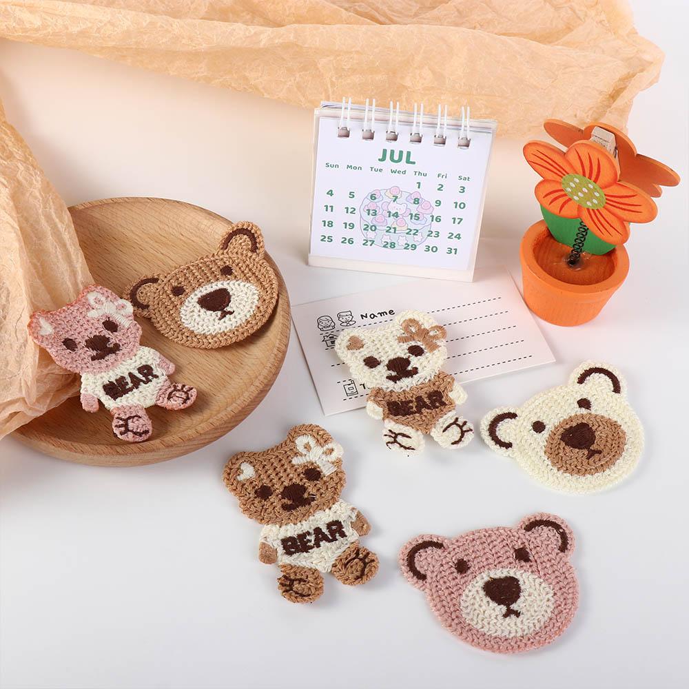 Cute Bag DIY Animal Bear Cartoon Appliques Embroidery Stickers Badge Patch