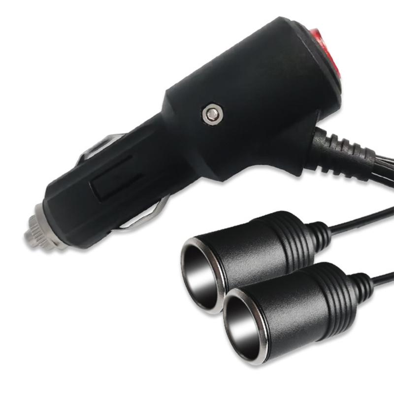 Versatile Car Plug Socket with Switch 240W Power Output Charge Multiple Devices Simultaneously