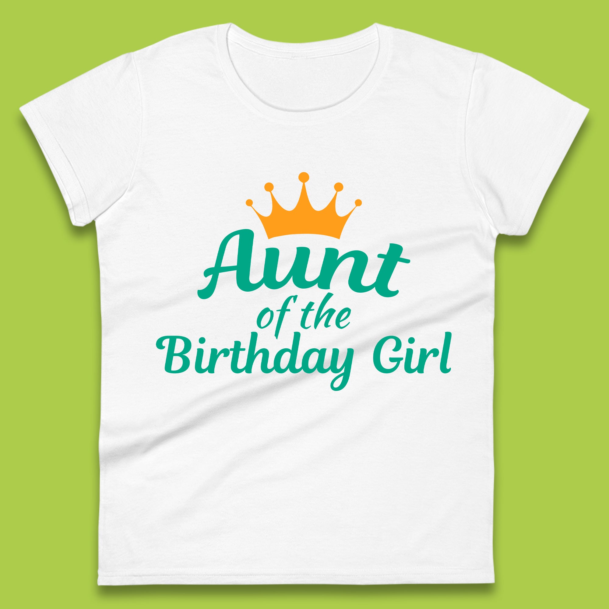 Aunt Of The Birthday Girl Womens T-Shirt Mens Tops Tees Unisex 4XL