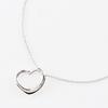 TIFFANY&Co. Open Heart Necklace Elsa Peretti Silver925 Heart 5.7g Women Used
