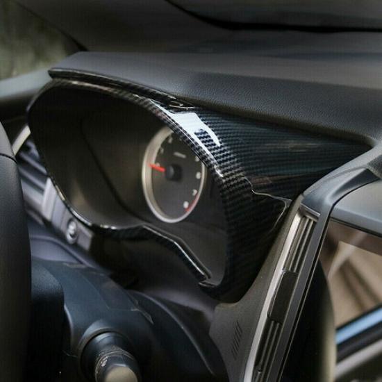 For Subaru Forester 2019-2022 Carbon Fiber Car Front Dashboard Cover Frame Trim