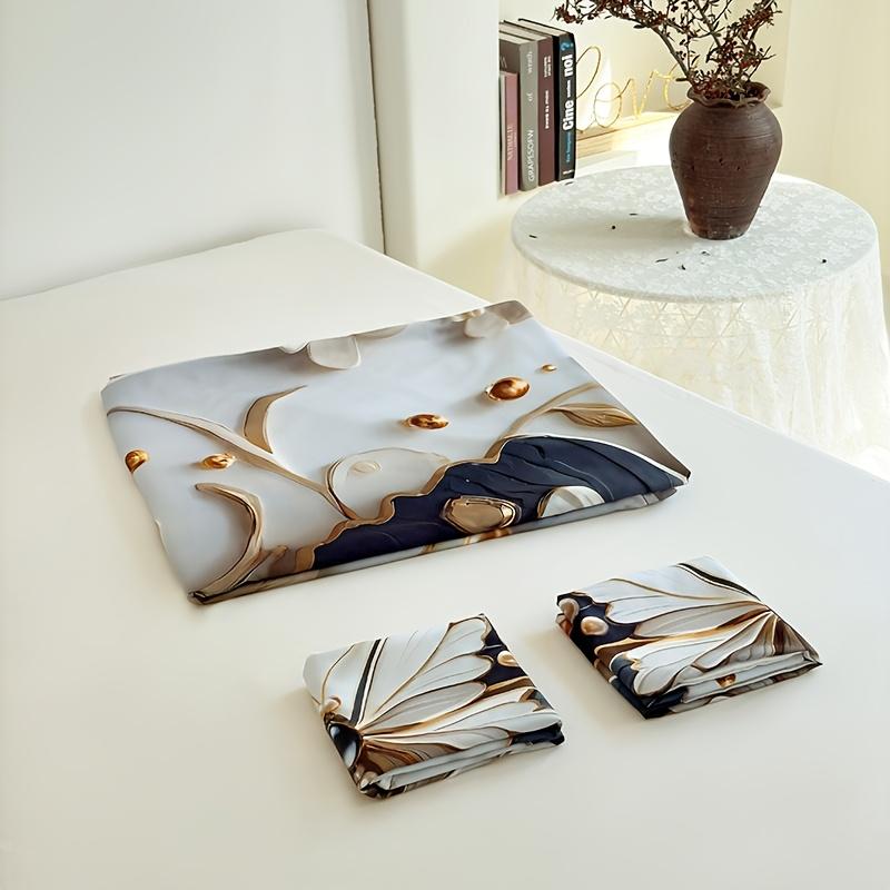 3pcs Butterfly Floral Duvet Cover Set | Animal Print, Insect Theme, Breathable Polyester, All-Season, Machine Washable