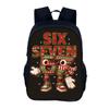 Lightweight School Backpack Teens With Character Print Design 20-35L Capacity Nylon Material Arc Shoulder Straps