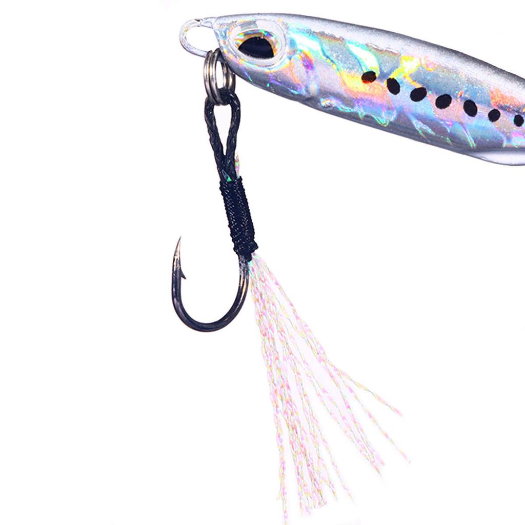 High Quality 10g 5cm Metal Artificial Hard Bait Jigging Lure Hooks for Carp Trout Effective Rivers Streams for Float Fishing
