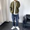 Loose Long Sleeve Cardigan Solid Color Warm Coat Jacket Men Knitted Sweater  Spring Autumn