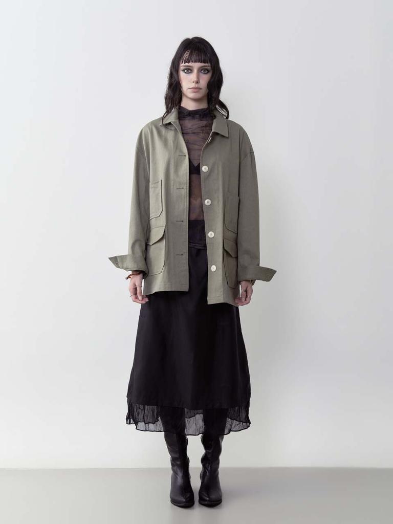 BIBORA French Utility Jacket (Khaki)