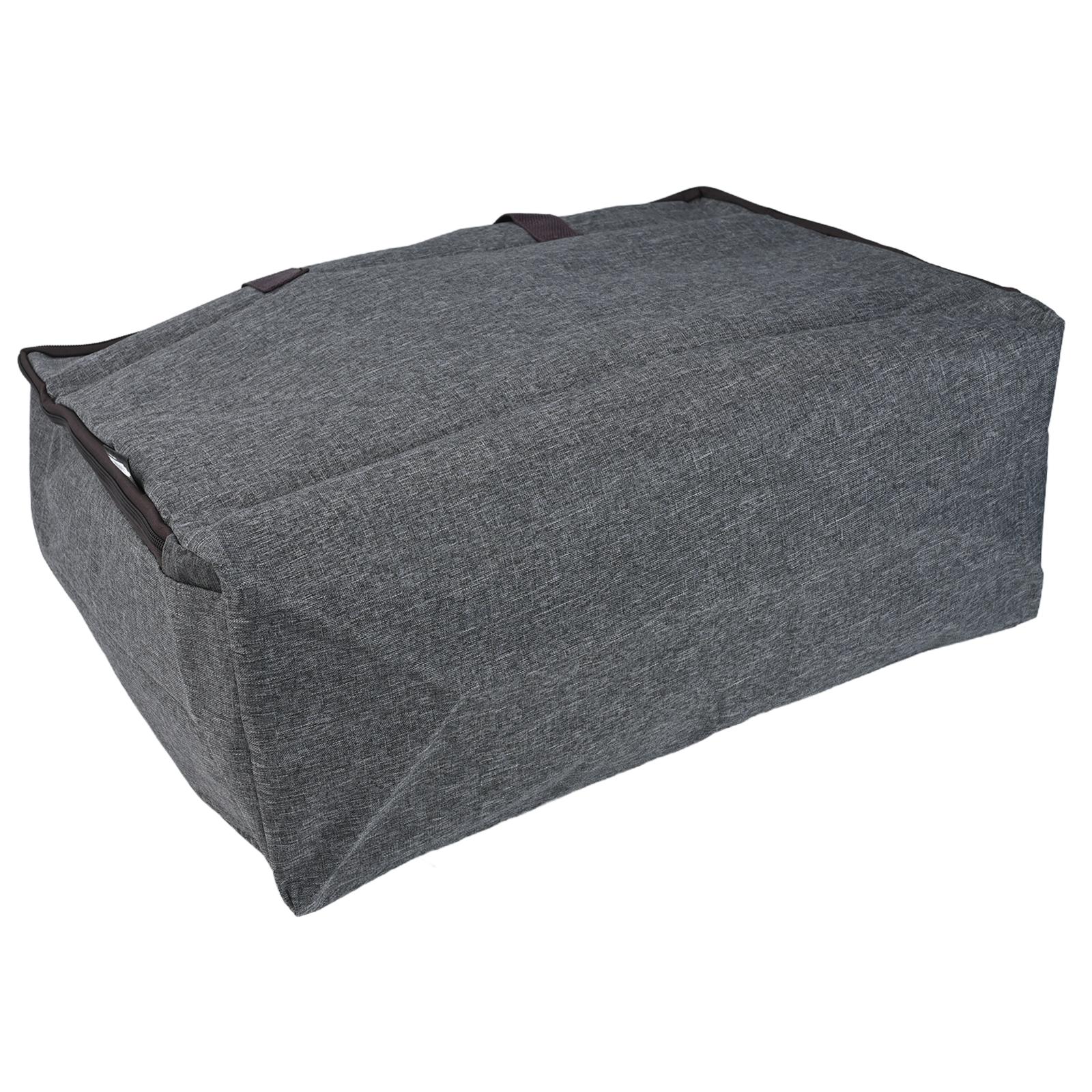 Foldable Storage Bag Quilt Storage Bag Home Storage Versatile Use Water-resistant Easy To Store Rectangular Shape dark gray M