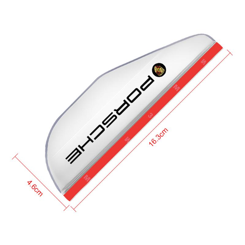 2Pcs Car Rear View Side Mirror Rain Board Sun Visor Eyebrow Guard For Porsche 911 918Spyder 928 944 968 Boxster Cayenne Macan Panamera