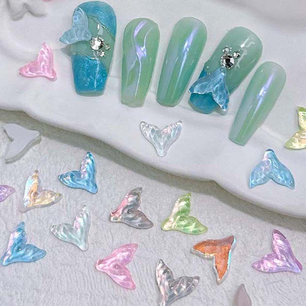

Водяная рябь хвосты украшения для ногтей Аврора сверла для дизайна ногтей Стразы для ногтей Русалка украшения для ногтей