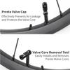 Strong Sealing Tubeless Tire Valve Cap Set CNC Presta/Schrader Tire Valve Cap  Bike Tire
