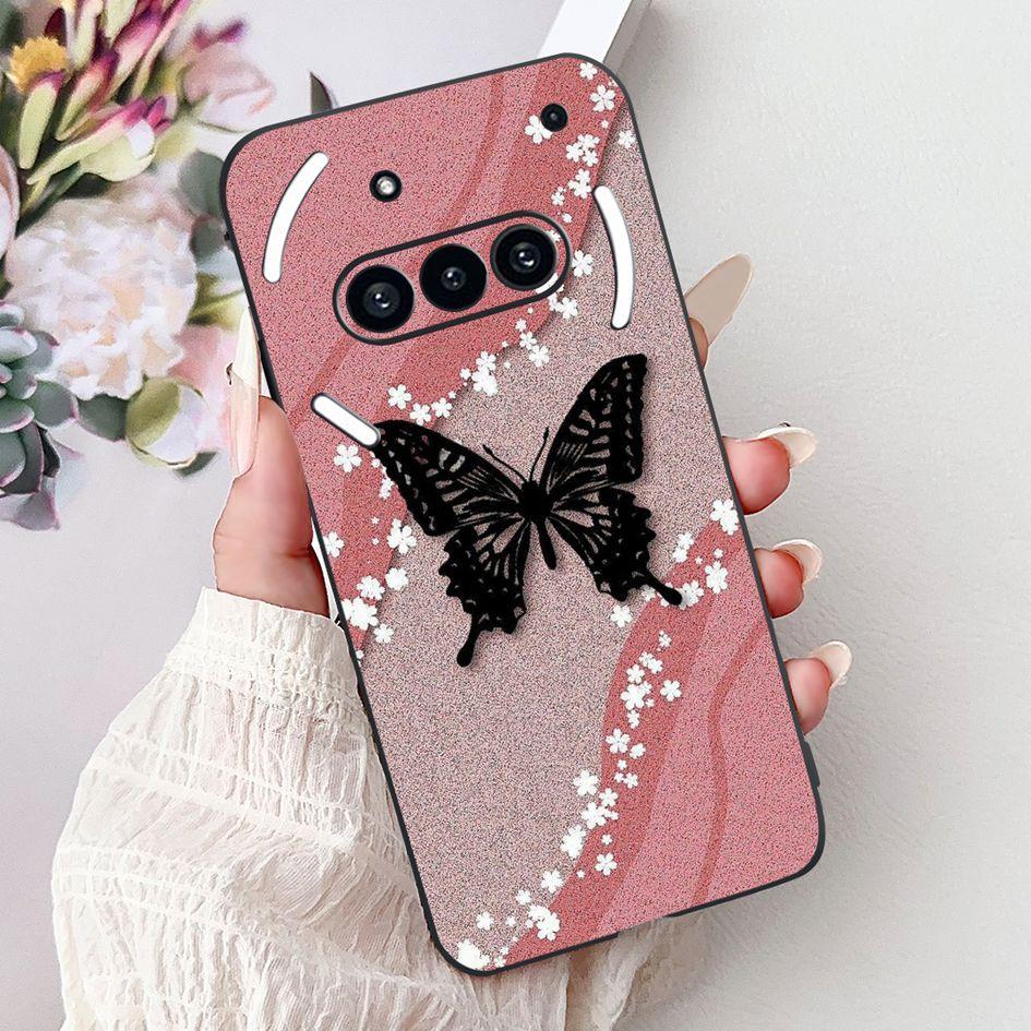 For Nothing Phone 3A 2025 Case A059 Fashion Flower Cats Cartoon Silicone Soft Shockproof Cover For Nothing Phone3A 3A Pro Bumper