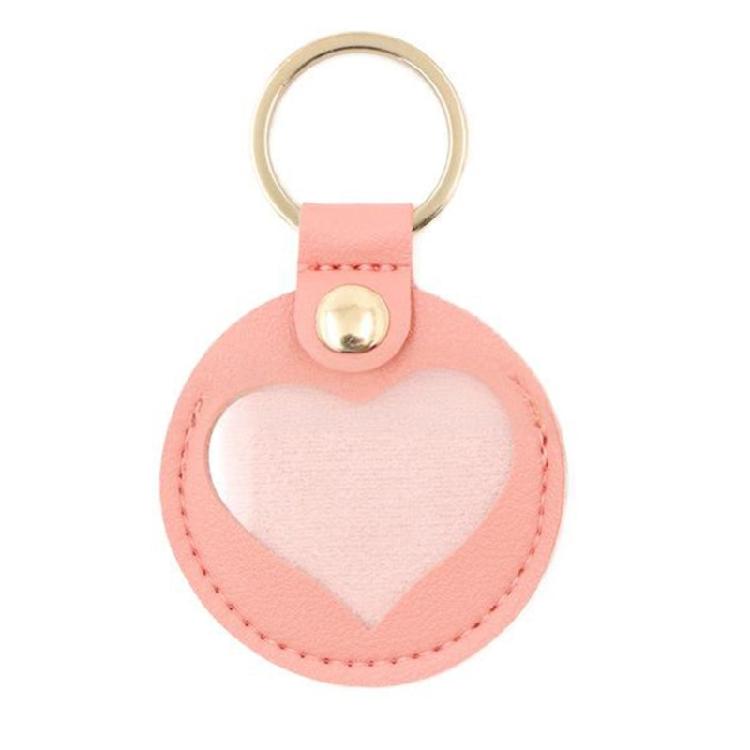 Pet Friendly Leather Key Holder Heart Shaped Protector Memorial Gift Lightweight Keychain Charm For Daily Essential