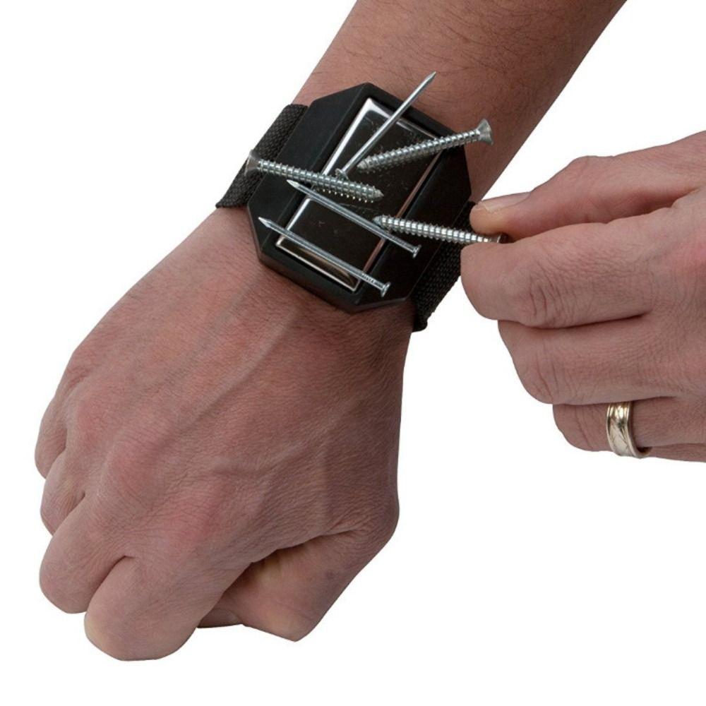 Strong Magnet Tool Holder Adjustable Strap Wrist Tool Band Magnetic Wristband  Hardware Tools
